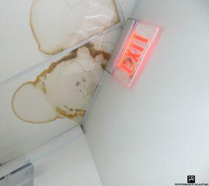 water damage leak in ceiling in Providence, Rhode Island