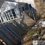 fence damage in east greenwich ri